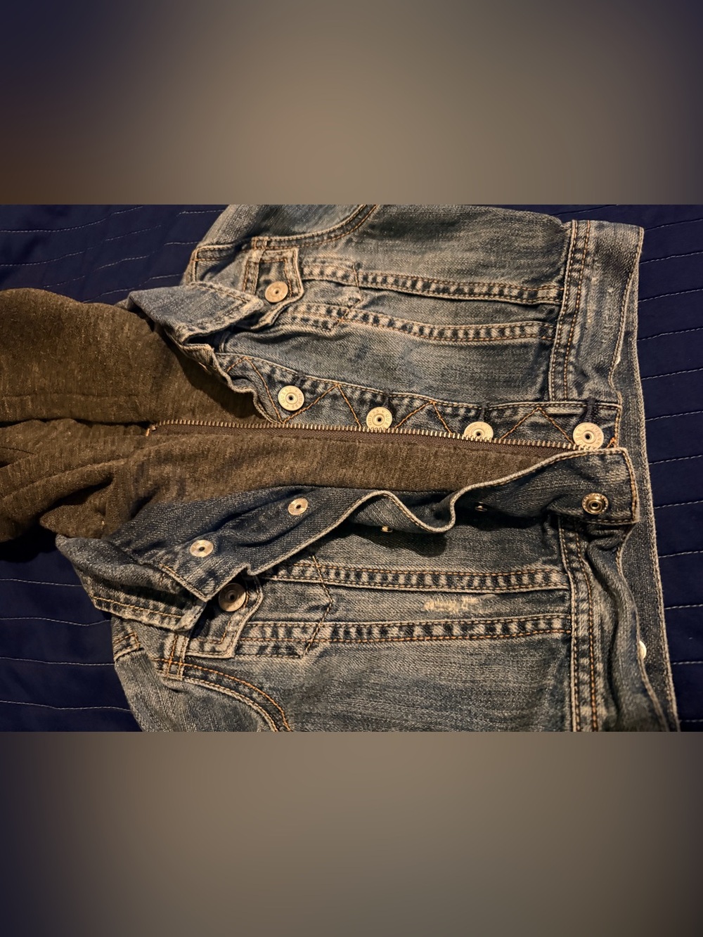Guess Men's Distressed Blue Denim Jeans with Button Fly